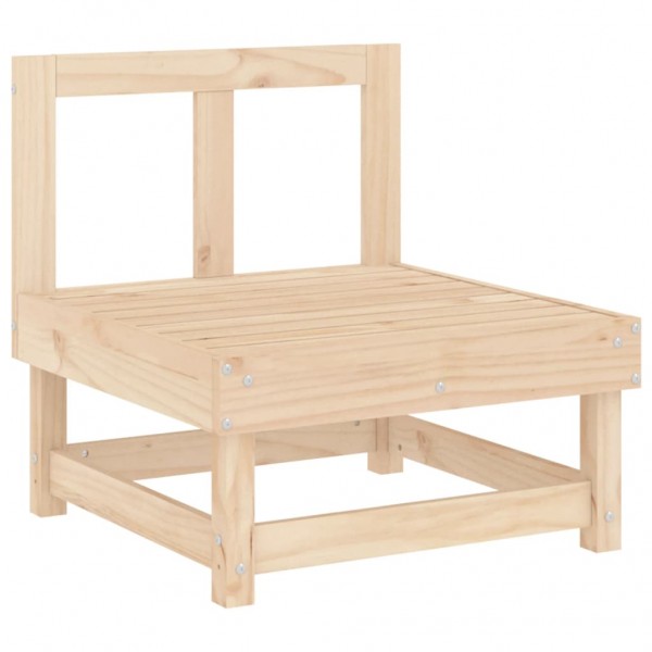 7 pcs conjunto lounge de jardim pinho maciço M 4