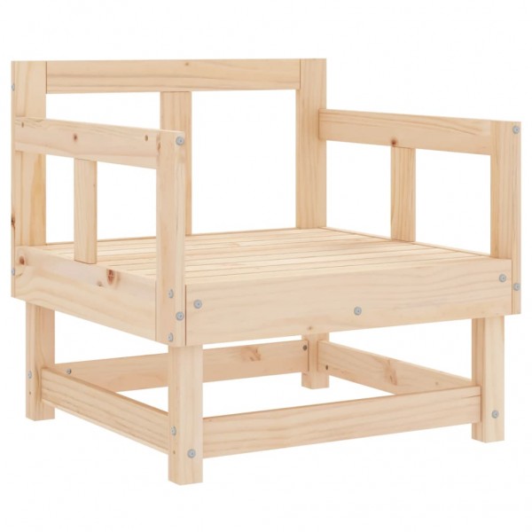 7 pcs conjunto lounge de jardim pinho maciço M 5