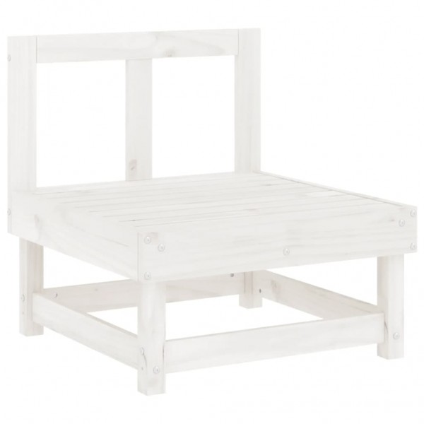 Juego de muebles de jardín 4 pzas madera maciza de pino blanco M 4