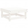 Juego de muebles de jardín 4 pzas madera maciza de pino blanco 5