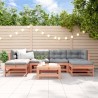 Juego de muebles de jardín 7 pzas madera maciza abeto Douglas 1
