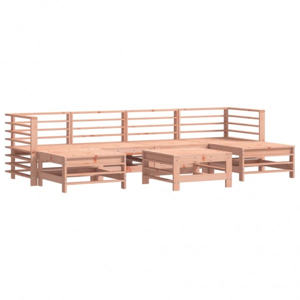 Juego de muebles de jardín 7 pzas madera maciza abeto Douglas M 2