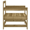 Sillones de jardín 2 unidades madera impregnada de pino 5