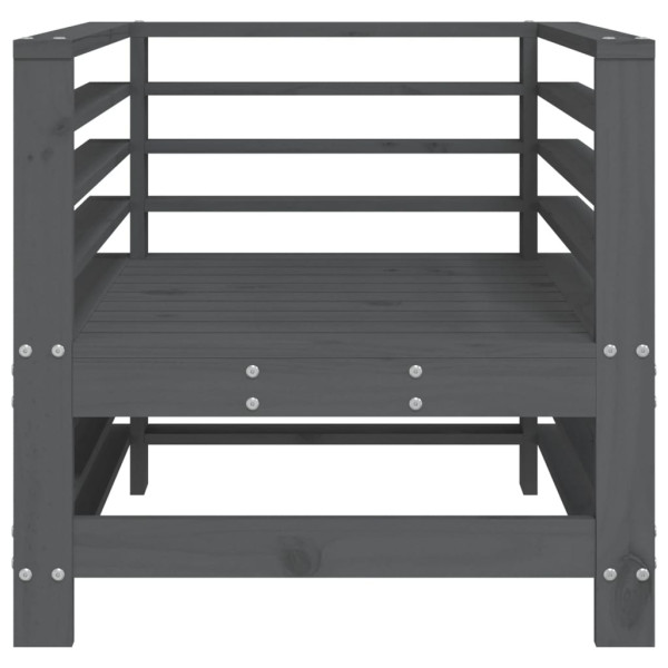 Cadeiras de jardim 2 pcs madeira de pinho maciça cinzento M 4