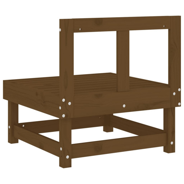 Sofá central de madera maciza de pino marrón miel M 5