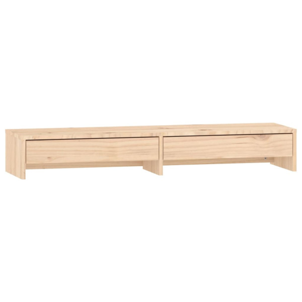 Soporte para monitor madera maciza de pino 100x27x15 cm M 2