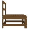 Sofá de centro para jardim madeira de pinho maciça castanho-mel 4
