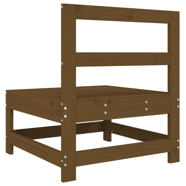 Sofá de centro para jardim madeira de pinho maciça castanho-mel M 5