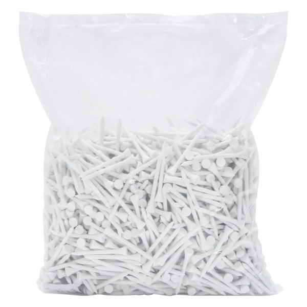 Tees de golfe 1000 pcs 83 mm bambu branco M 3