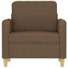 Sillón de tela marrón 60 cm 3