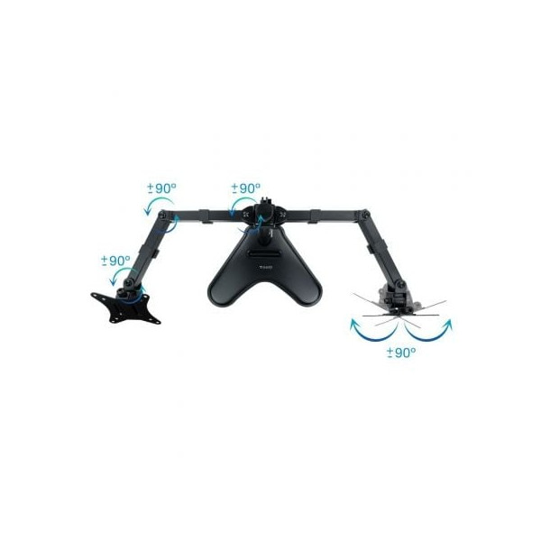 Soporte para 2 monitores TooQ DB1702TN-B negro M 3