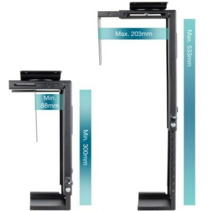 Soporte Bajo Mesa de Pared TooQ TQMUD01 para PC negro H