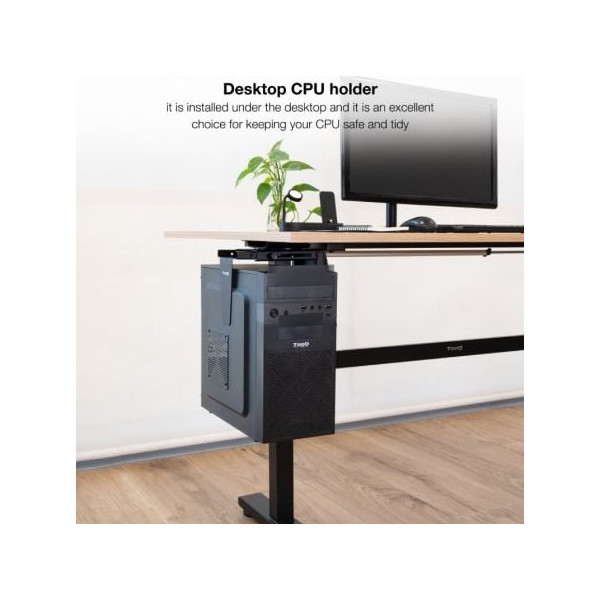 Suporte sob mesa de parede TooQ TQMUD01 para PC preto M 4