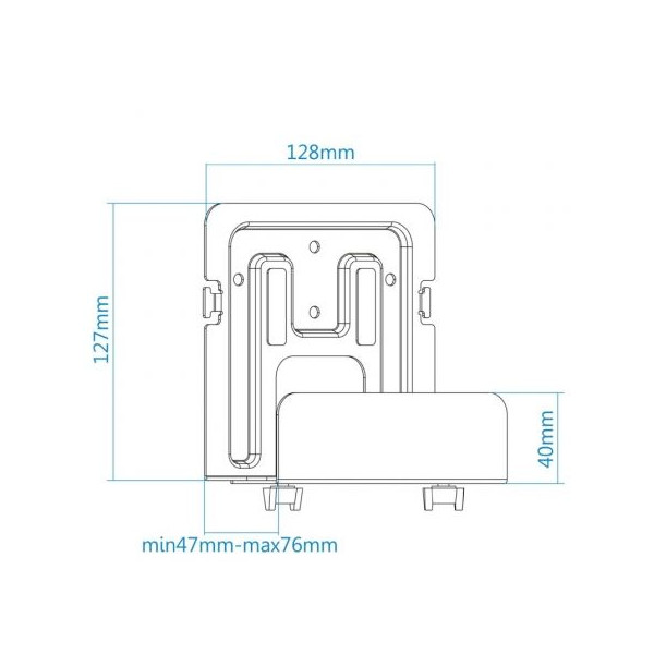 Suporte universal TooQ TQMPM4776 preto M 4