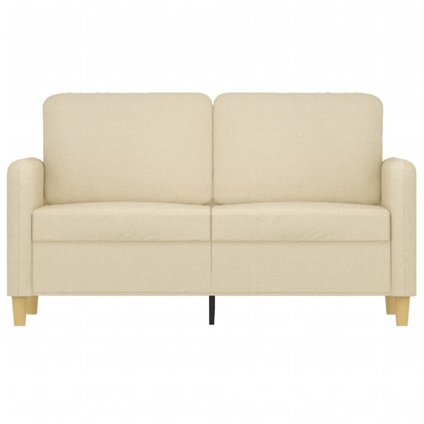 Sofá de 2 lugares tecido 120 cm cor creme M 3