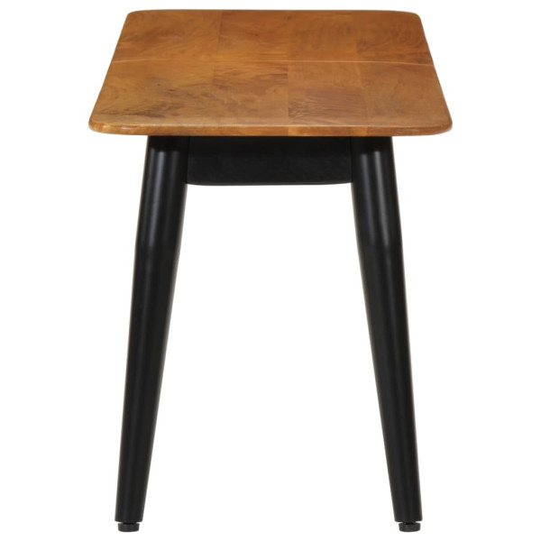 Banco madera maciza de mango y hierro 160x40x45 cm M 3