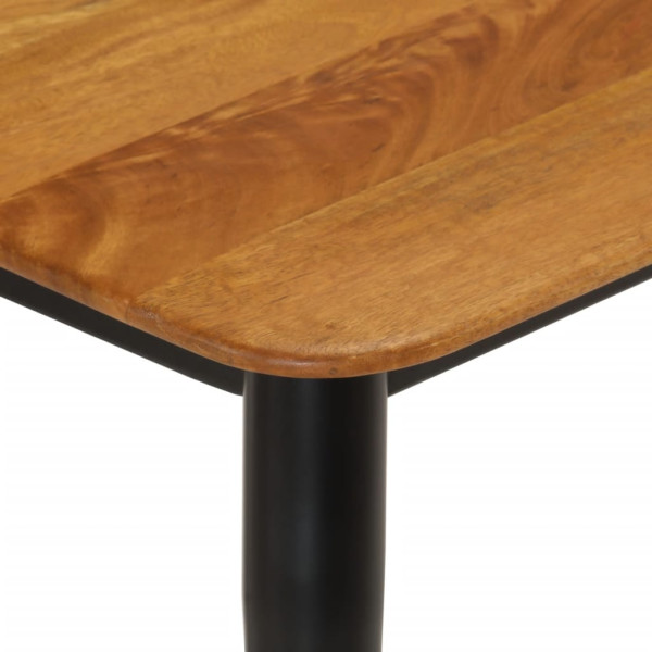 Banco madera maciza de mango y hierro 160x40x45 cm M 4