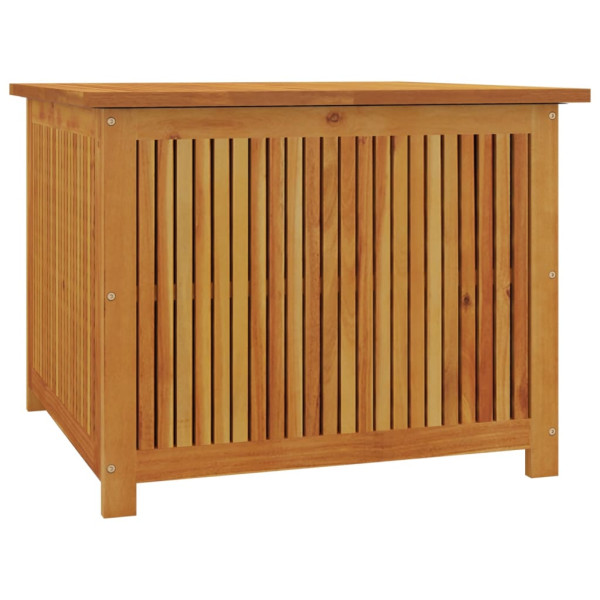 Caja de almacenaje de jardín madera maciza acacia 75x75x58 cm M 2