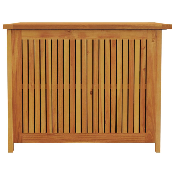 Caja de almacenaje de jardín madera maciza acacia 75x75x58 cm M 5