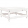 8 pcs conjunto lounge de jardim pinho maciço branco 5