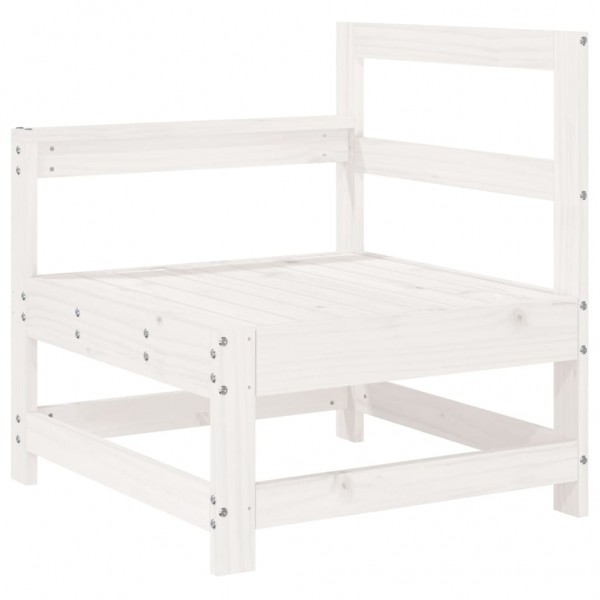 Juego de muebles de jardín 7 pzas madera maciza de pino blanco M 3