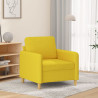 Sillón de tela amarillo claro 60 cm 1