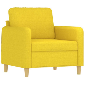 Poltrona 60 cm tecido amarelo-claro H