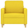 Sillón de tela amarillo claro 60 cm 3