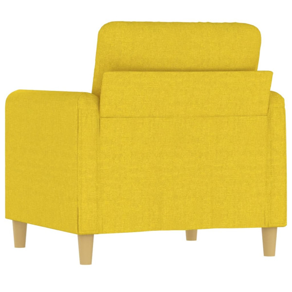 Sillón de tela amarillo claro 60 cm M 5