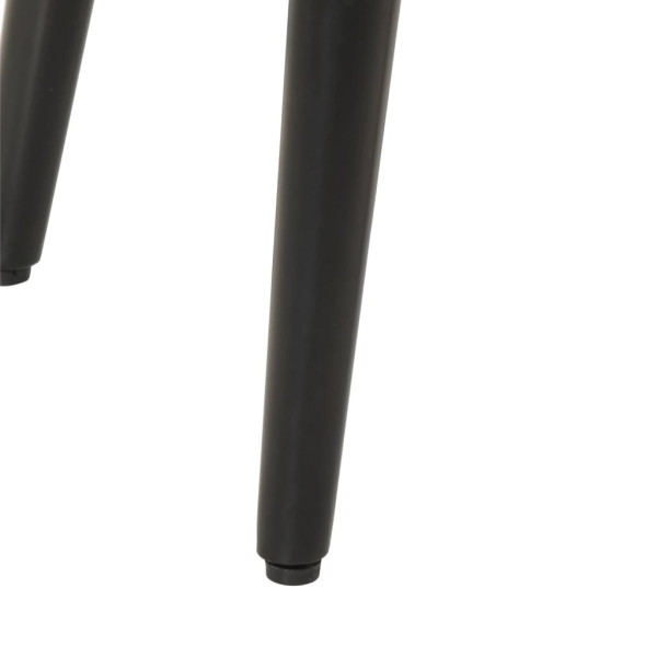 Mesa de centro hierro y madera maciza de mango 45x45x40 cm M 5