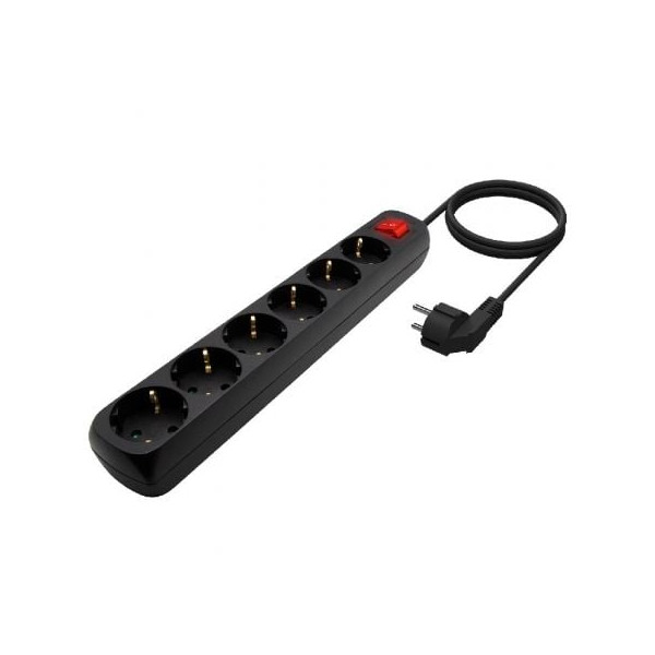 Regleta AISENS 6 tomas con interruptor A154-0536 negro M 2