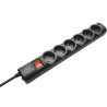 Regleta TRUST 6 tomas con interruptor 21059 negro 1
