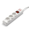 Regleta SALICRU SPS Safe 3 tomas con interruptor blanco 1