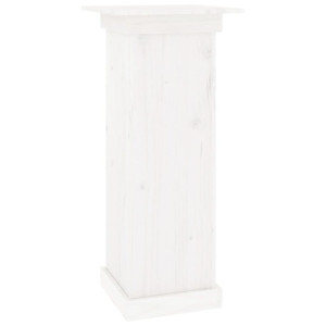 Soporte para plantas madera maciza de pino blanco 40x40x90 cm H