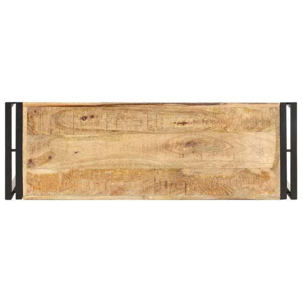 Mesa consola de madera de mango rugosa 90x30x75 cm M 3
