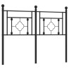 Cabeceira de cama 120 cm metal preto 2