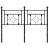 Cabecero de metal negro 120 cm 3