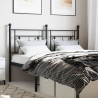 Cabeceira de cama 140 cm metal preto 1