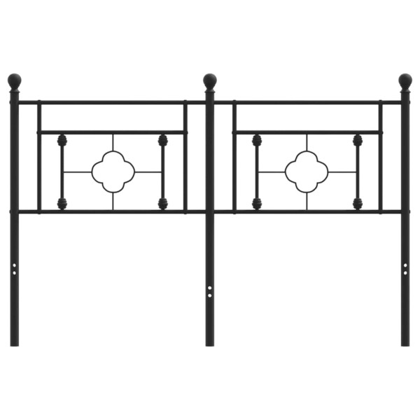 Cabecero de metal negro 140 cm M 3