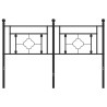 Cabecero de metal negro 140 cm 3