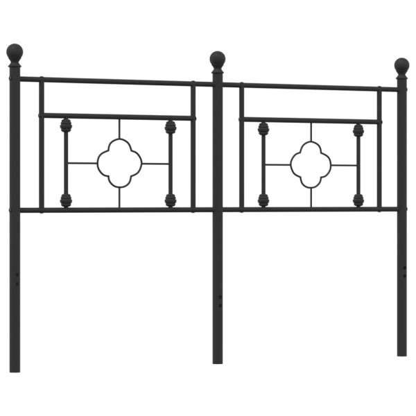 Cabecero de metal negro 140 cm M 5