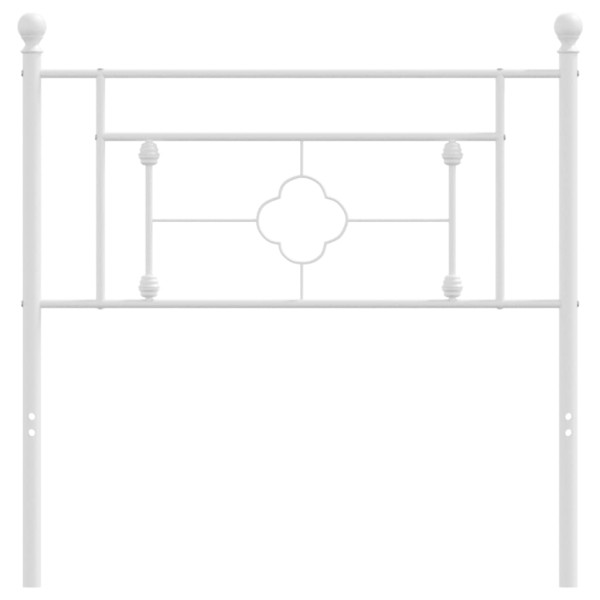 Cabecero de metal blanco 100 cm M 3