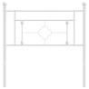 Cabeceira de cama 100 cm metal branco 3