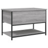 Banco de almacenaje madera ingeniería gris Sonoma 70x42.5x47 cm 2