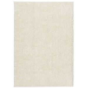 Tapete de pelo alto aspeto brilhante ISTAN 140x200cm cor creme H
