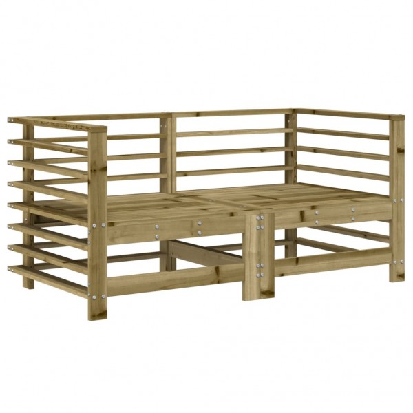 7 pcs conjunto lounge de jardim madeira de pinho impregnada M 3