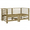 Juego de muebles de jardín 7 pzas madera de pino impregnada 3