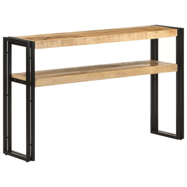 Mesa consola de madera de mango rugosa 120x30x75 cm D