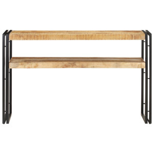 Mesa consola de madera de mango rugosa 120x30x75 cm H