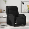Sillón reclinable eléctrico de cuero sintético negro 1